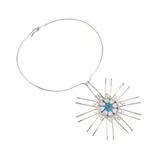 Norman Grant, 'MOLECULAR STRUCTURE OF PLANKTON' NECKLACE, EDINBURGH 1975, silver and enamel