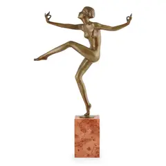 Josef Lorenzl, DANCER, CIRCA 1925, bronze, onyx