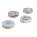 Norman Grant, FOUR PILL BOXES & COVERS, 1970's, enamel, comprising 'CELTIC KNOT' SERIES, hallmarked Edinburgh 1976