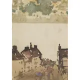 James Watterson Herald, MOONLIT SEA, ARBROATH, Watercolour