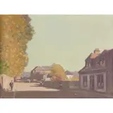 George Houston, THE VILLAGE STREET, oil on canvas