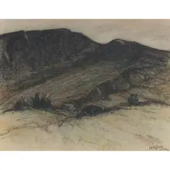 Ernest Archibald Taylor, THE BLACK HILLS, charcoal
