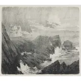 Stanley Cursiter, RAIN, Lithograph
