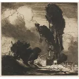 Sir Frank Brangwyn, THE STORM, 1904 (GAUNT 29), Zinc etching, 2nd state