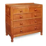 Robert 'Mouseman' Thompson, CHEST OF DRAWERS, CIRCA 1980, carved mouse signature