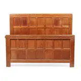 Robert 'Mouseman' Thompson, DOUBLE BEDSTEAD, CIRCA 1970, carved mouse signature to footboard