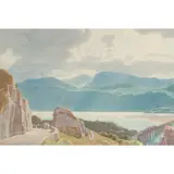 Charles March Gere, CADAIR IDRIS, 1937, egg tempera on silk