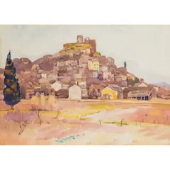Ernest Yarrow, PROVENCAL TOWN, watercolour