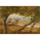 Selwyn Image, DAYDREAMING, watercolour