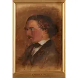 George Heming Mason, PORTRAIT SKETCH, oil on paper