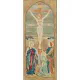 Henry Holiday, DESIGN FROM REREDOS IN ENAMELS FOR HOLY TRINITY, EDINBURGH, 1900, Pencil and watercolour