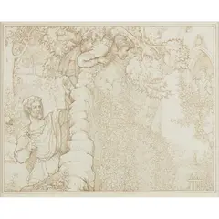 William Rimer, IDYLLS OF THE KING, pencil, pen and brown ink