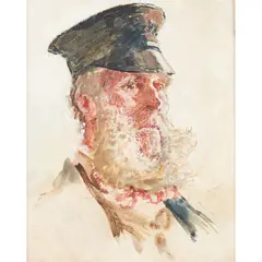 Frederick Walker, STUDY FOR THE WAYFARERS, ' pencil and watercolour