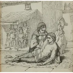 Frederick Walker, RIENZI, Pen and ink