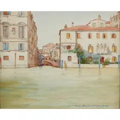Mortimer Menpes, VENICE, pencil and watercolour