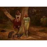George John Pinwell, THE ENCHANTED PRINCE, oil on board