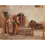 George John Pinwell, THE PRISON HOLE, TANGIER, ’ pencil and watercolour, heightened with white and with scratching out