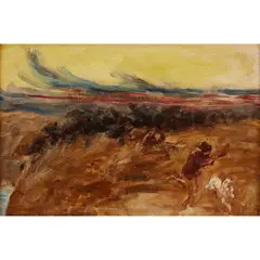 Briton Rivière, SKETCH FOR ‘THE HERD OF SWINE’, Oil on board