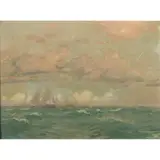 Vereker Monteith Hamilton, OFF THE CORNISH COAST, Oil on canvas