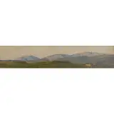 Lord Frederic Leighton, THE MOUNTAINS OF URBINO FROM PERUGIA, oil on canvas