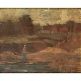 William Strang, SAND PIT WITH FIGURE