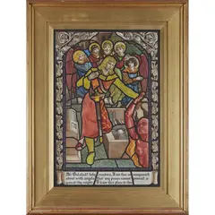 Henry J. Hunt, 'AH GALAHAD!', A LARGE CARTOON FOR STAINED GLASS, CIRCA 1920, pen and ink, watercolour, and bodycolour