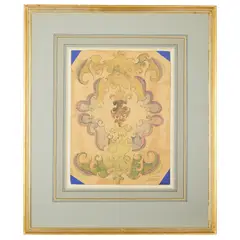 Scottish Wilson, COMPOSITION SW88, pen & ink, watercolour and gouache