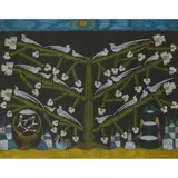 Scottish Wilson, BIRD TREE, CIRCA 1960, ink and crayon