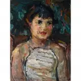 Michel Kikoine, Portrait of a Woman, Oil on canvas