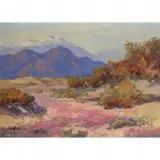 Charles Safford, Desert Bloom in Spring, Oil on masonite