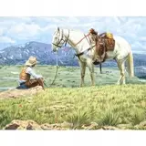 Gary Morton, High Lonesome, Gouache on paper
