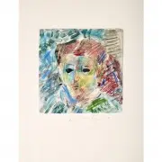 Self as Mme Cezanne by Pat Steir, Monotype, sold Aug 2019