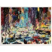 Plaza Square by LeRoy Neiman, Serigraph, sold Aug 2019