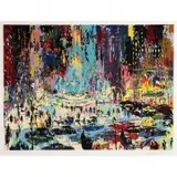 Plaza Square by LeRoy Neiman, Serigraph, sold Aug 2019