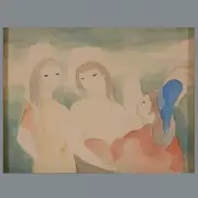 Marie Laurencin, Three Women, Watercolor