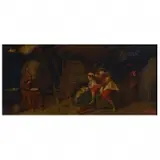 Pompeo Massani, Monks, Cavalier and Maid in a Wine Cellar