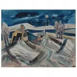 Syd Fossum, Old Sand Pit, Watercolor