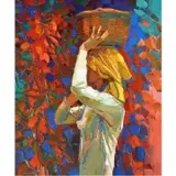Nicola Simbari, Woman with Basket