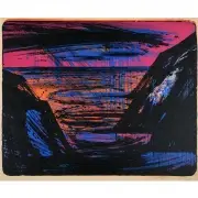 Wayne Thiebaud, Red Sea, Silkscreen