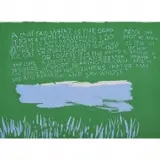 A Child Said What is the Grass by Sister Mary Corita Kent, Silkscreen, sold Oct 2019