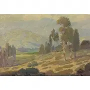 Fred Grayson Sayre, California Scene, Oil on board