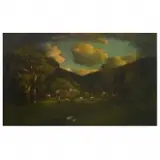 William Keith, Pastoral Scene, Oil on canvas