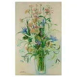 Michel Henry, Bouquet de May, Oil on canvas