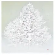 Joichi Hoshi, White Tree, Woodblock print