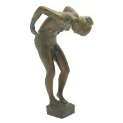 Ursula Malbin, Bending Nude, Bronze