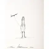 Charles Addams, Wednesday, Pen and ink on paper