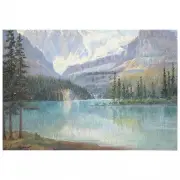 Henry Deforest, Rockies at Baniff, Oil on board