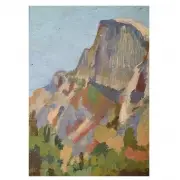 Chris Jorgensen, Halfdome, Oil on board