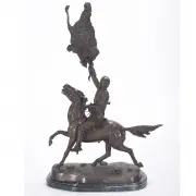 Buffalo Signal by Frederic Remington, Bronze, sold Jan 2020