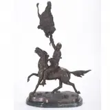 Buffalo Signal by Frederic Remington, Bronze, sold Jan 2020